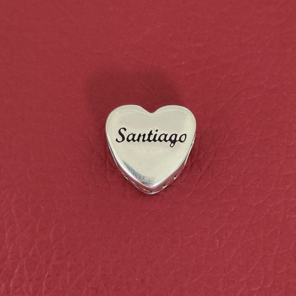 Pandora Santiago Exclusive Heart Charm Bead S925 Silver Pendant with box